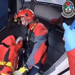 La Ertzaintza rescata en helicóptero a un ciclista herido en el brazo