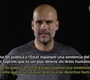 El enérgico mensaje de Guardiola por la crisis en Cataluña