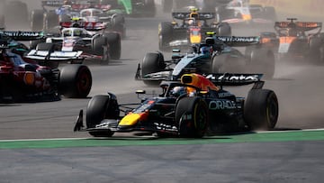 El Red Bull de Max Verstappen durante el GP de México de F1.