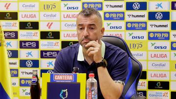 Diego Martínez apela a la “unión y a la estabilidad” para las seis finales por la permanencia de la UD Las Palmas
