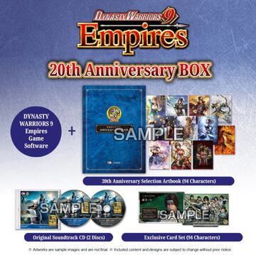 La edici&oacute;n 20 aniversario de Dynasty Warriors 9 Empires.