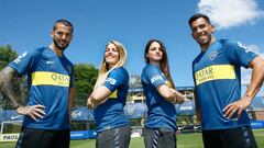 Las Gladiadoras conocieron a Benedetto y Tevez