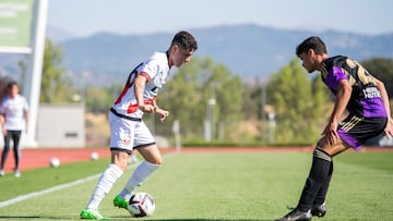 Sergio Camello en su debut con el Rayo · INMA FLORES