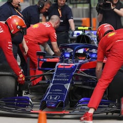 Mecánicos de Ferrari tuvieron que asistir a un Toro Rosso