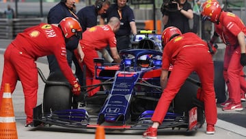 Mecánicos de Ferrari tuvieron que asistir a un Toro Rosso