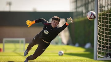 Max Bonfill en un entrenamiento