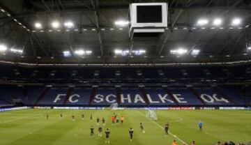 Entrenamiento del R. Madrid en Gelsenkirchen