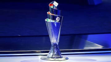 El trofeo de campeón de la UEFA Nations League.