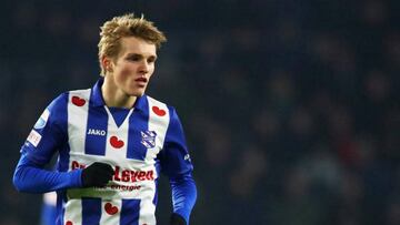 Martin Odegaard, con la camiseta del Heerenveen.