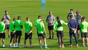 Pellegrini, en la última sesión.