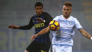 Jeison Murillo jug&oacute; los 90 minutos en la derrota 1-2 de Inter ante Lazio.