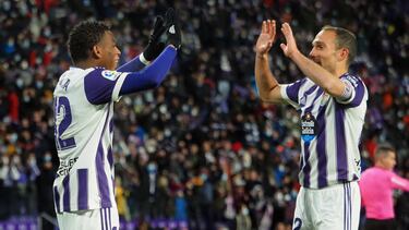 27/11/21 PARTIDO SEGUNDA DIVISION REAL VALLADOLID - CARTAGENA GOL 2-0 PLATA ALEGRIA