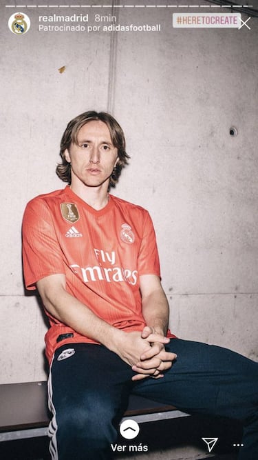 Mensaje del Madrid: Modric posa con la nueva camiseta