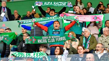 La afición del Racing de Ferrol estará en Tenerife con su equipo.