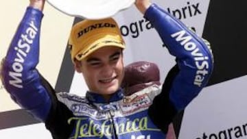 En 2003 Pedrosa ganó el Mundial de 125 cc.