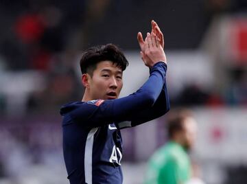 Son Heung-Min con su club, el Tottenham.