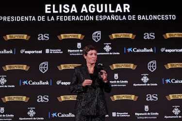 La presidenta de la FEB, Elisa Aguilar, brindó unas palabras de bienvenida al inicio del acto.