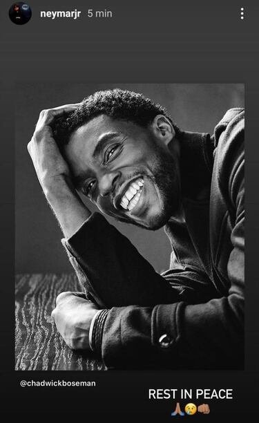The world of sport (Neymar, LeBron...) pays tribute to 'Black Panther' Boseman