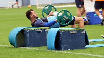 Baturina en un entrenamiento.