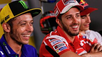 Rossi y Dovizioso en Sepang.