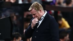 What were Ronald Koeman numbers as FC Barcelona coach? Titles, wins, losses..