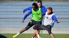 Williams entrenando junto a I&ntilde;igo Mart&iacute;nez.