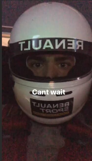 Sainz rueda con el Renault de 2018 en el simulador de Enstone