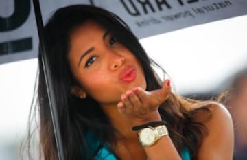 Paddock Girl en el GP de la República Checa.