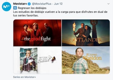 Movistar+ vuelve a doblar al castellano sus series