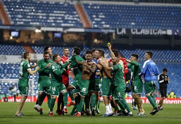 En cuartos de final de la Copa del Rey, el Real Madrid llegaba al partido de vuelta con un gol a favor del partido de ida en Butarque, pero el equipo pepinero dio la sorpresa anotando dos goles en el Bernabéu y consiguiendo el pase a semifinales.