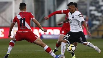 Futbol, Colo Colo vs Curico Unido
 Fecha 17, campeonato nacional 2018
 El jugador de Colo Colo Jose Aguilera controla el balon durante el partido de primera division contra Curico Unido disputado en el estadio Monumental de Santiago, Chile.
 29/07/2018
 M