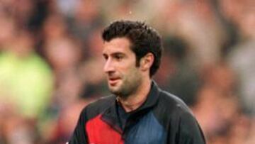 El Barcelona veta a Luis Figo para un partido de veteranos