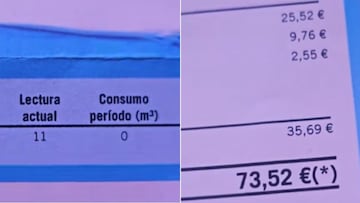 Ha consumido 0 metros cúbicos y cuando llega la factura del agua su ira escala al ver la clavada