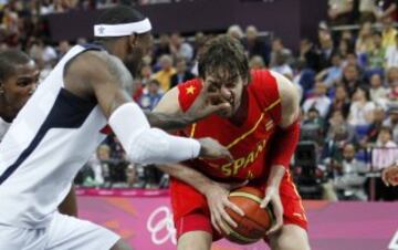 Final de los JJ.OO. de Londres en 2012. Partido España-EE.UU.
Pau Gasol.  