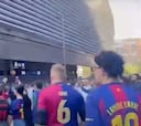 Hinchas del Barcelona y el Real Madrid se encuentran antes del Clásico y esto ocurre: ya es viral