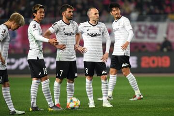 Esa temporada David Villa e Iniesta compartieron vestuario en el Vissel Kobe de la J1 League.