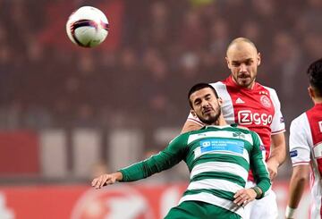 Westermann, en un partido de Europa League con Panathinaikos.