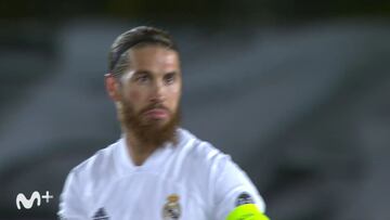 El gesto viral de Sergio Ramos a Zidane ante la Atalanta