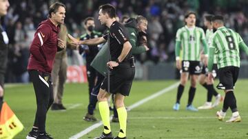 Lopetegui, con Burgos Bengoetxea. 