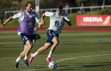 Fabián Ruiz y Álvaro Morata.