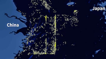 Imágenes satelitales muestran qué está haciendo China cerca de Japón: más de 2.000 barcos
