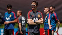 Lopetegui solo dejó ver 15' de un entrenamiento sin los titulares