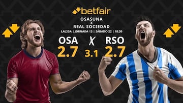 CA Osasuna vs. Real Sociedad: horario, dónde ver, pronósticos y clasificación