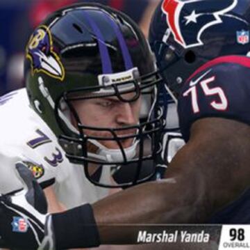 Marshal Yanda uno de los mejores OT de la liga también lo es en el Madden.