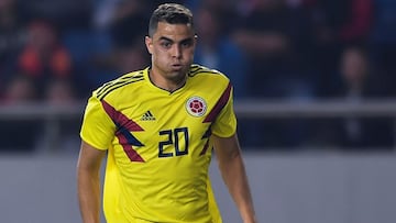 CHONGQING, CHINA - NOVEMBER 14: Giovanni Moreno of Colombia in action during International Friendly Football Match between China and Colombia at the Chongqing Olympic Sports Center on November 14, 2017 in Chongqing, China. (Photo by Stringer/Anadolu Agency/Getty Images)