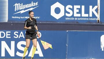 Guadalupe Porras, durante un partido de Segunda. 