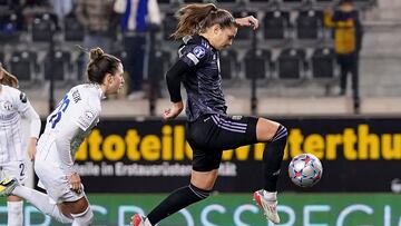 Bruun, durante un partido del Lyon esta temporada.