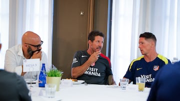 Cena de confraternización entre el Atlético y el Madrileño