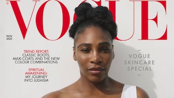 Imagen de la portada de la edici&oacute;n de Reino Unido de la revista Vogue de noviembre de 2020 con Serena Williams como protagonista.