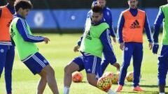 Chelsea se entrena pensando en Stoke City el s&aacute;bado a las 10 de la ma&ntilde;ana. 